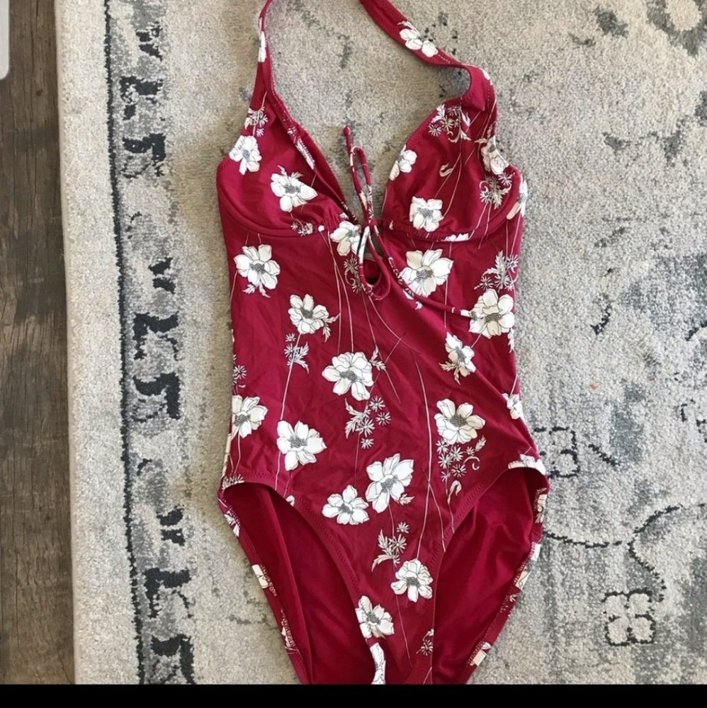 DKNY One Piece Floral Swimsuit